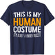 This Is My Human Costume I'm Really A Chicken Nugget Shirt T-Shirt - T-Shirt | Navy