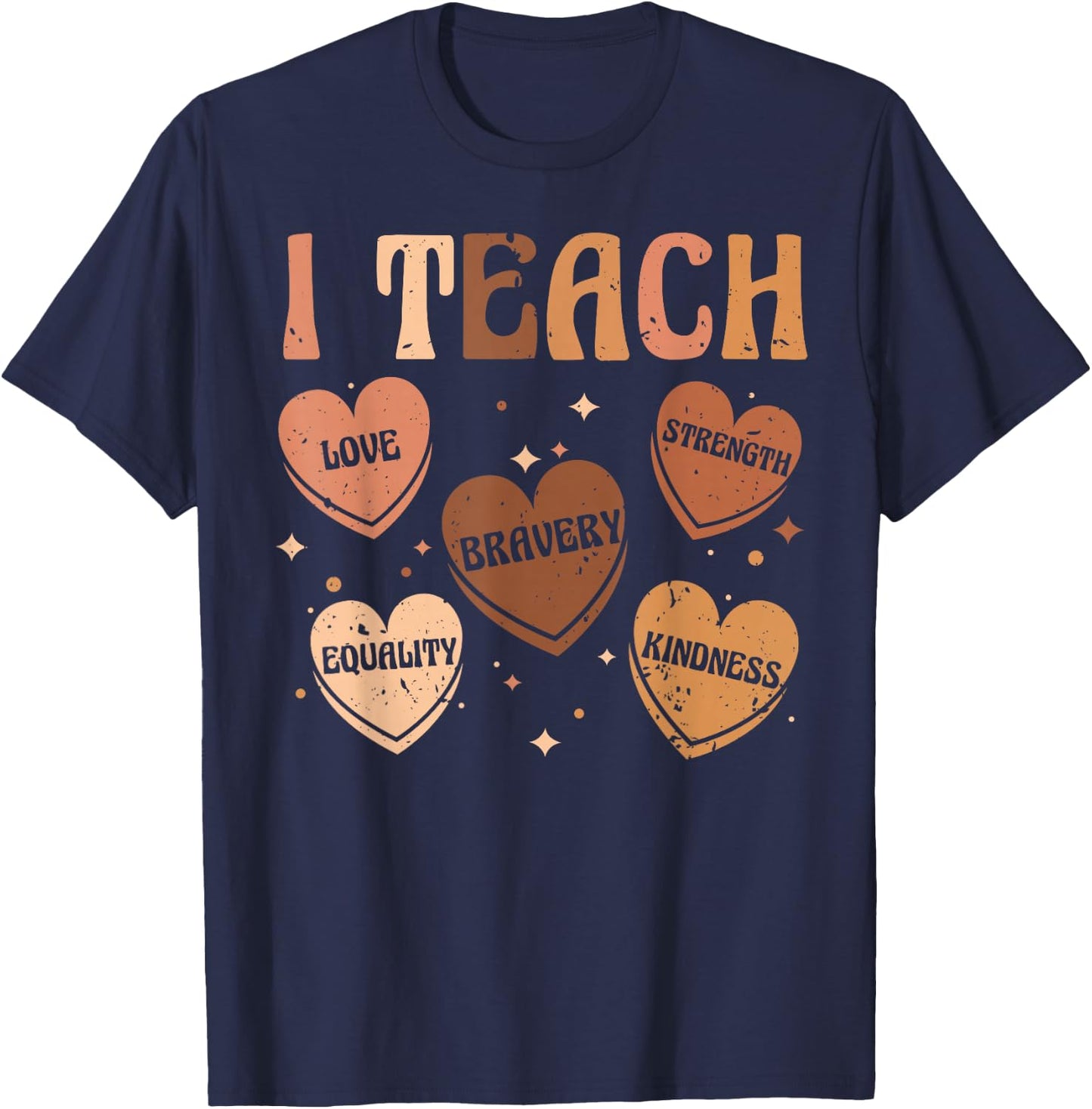 Celebrate Black History Month I Teach Black History Teacher T-Shirt - T-Shirt | Navy