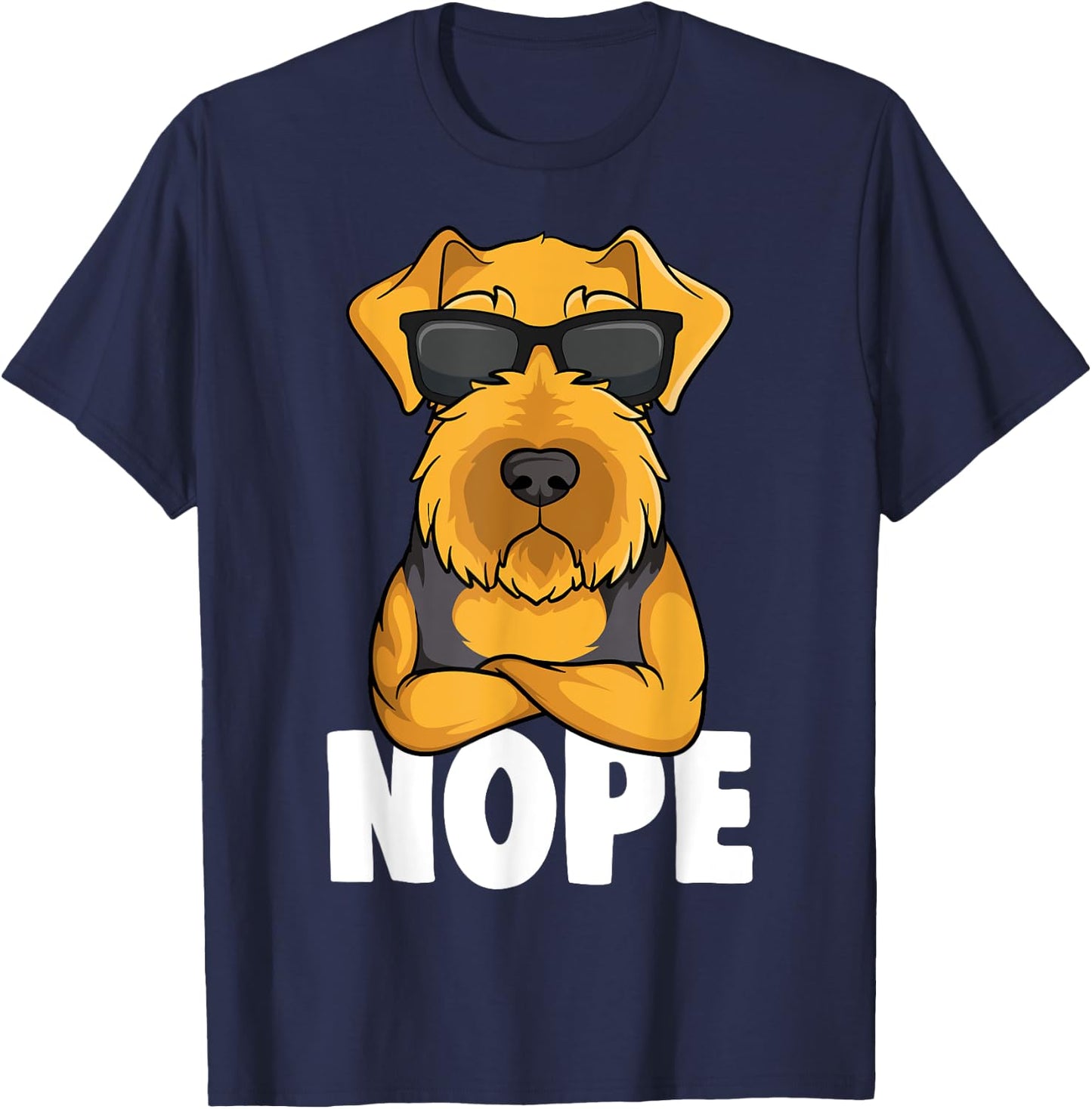 Welsh Terrier Dog T-Shirt - T-Shirt | Navy