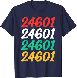Shirt That Says 24601 Retro Zip code Zipcode 24601 T-Shirt - T-Shirt | Navy