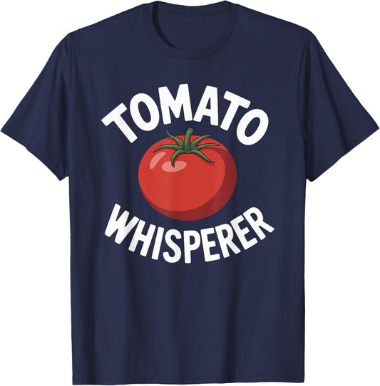 Funny Gardening Tomato Whisperer Gardener T-Shirt - T-Shirt | Navy