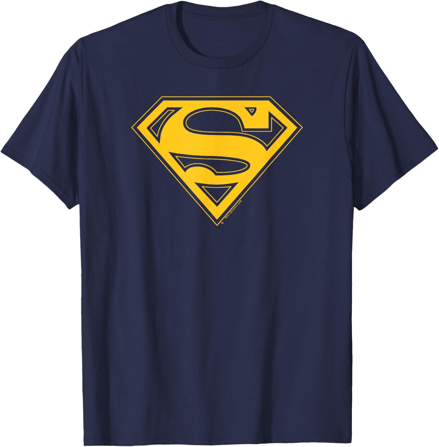 Superman Maize & Blue Shield T-Shirt - T-Shirt | Navy