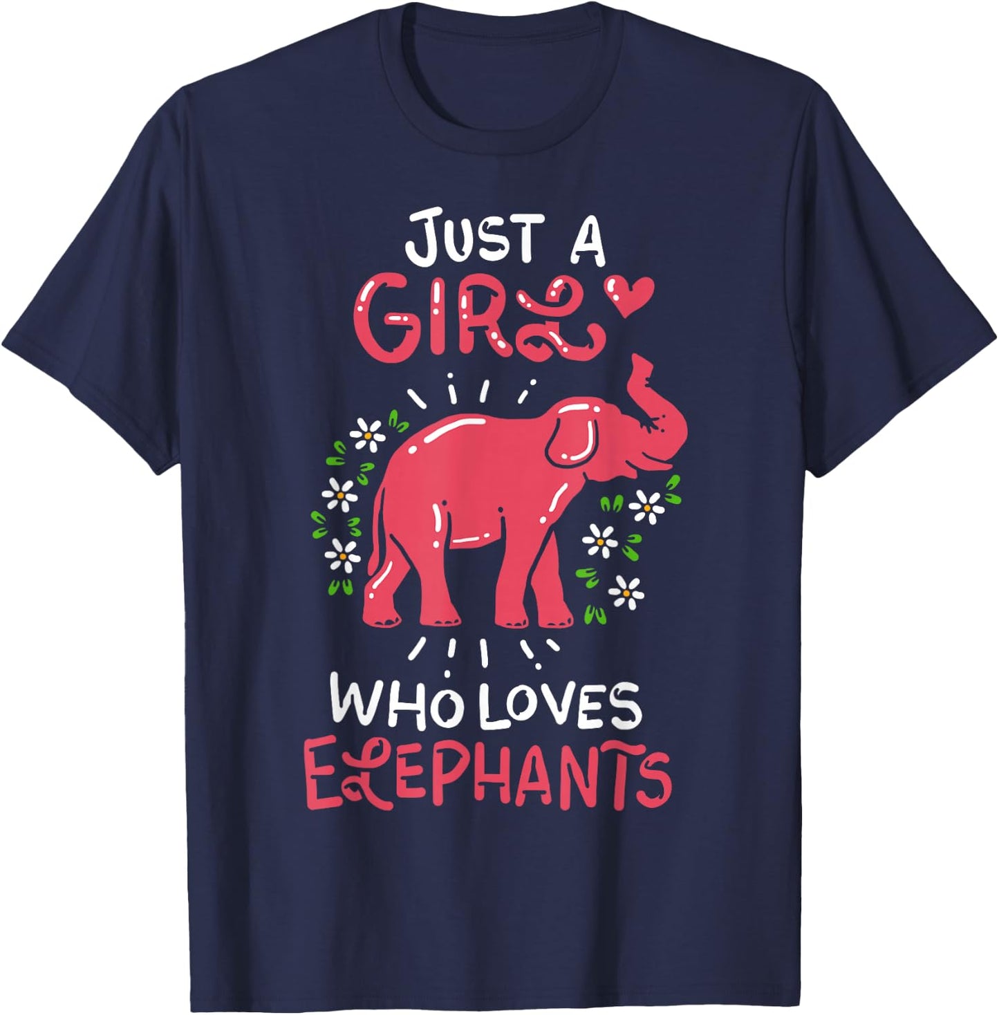 Elephants Lover Gift T-Shirt - T-Shirt | Navy