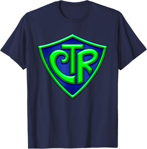 CTR - Choose The Right LDS Mormon - Green/Blue T-Shirt - T-Shirt | Navy