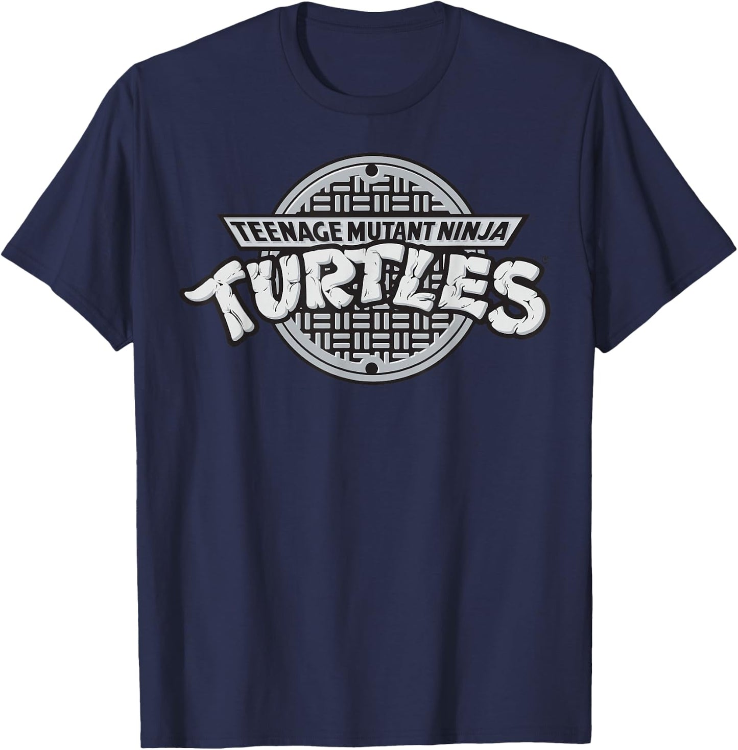 Teenage Mutant Ninja Turtles TMNT Sewer Logo -Shirt T-Shirt - T-Shirt | Navy