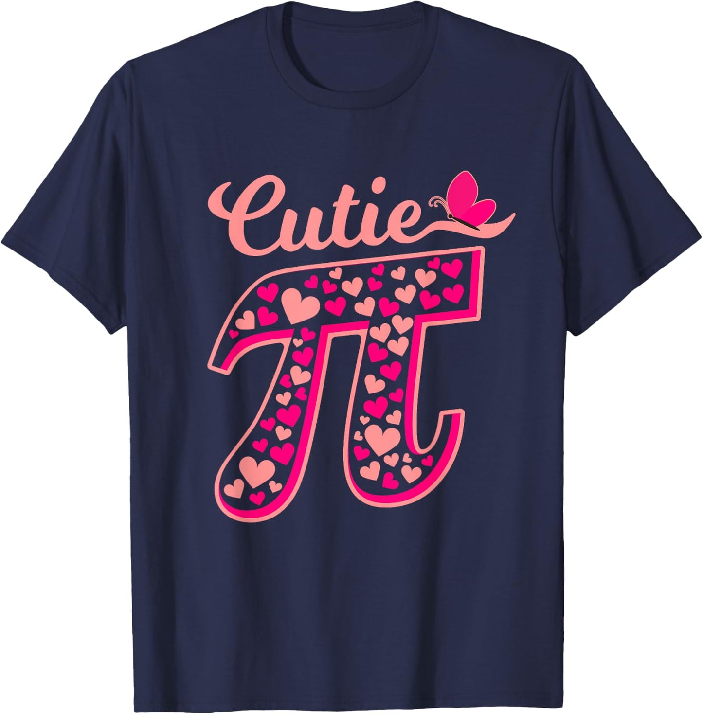 Pi Day Shirt Women Kids Men Toddler Math Teacher Cutie Pi T-Shirt - T-Shirt | Navy