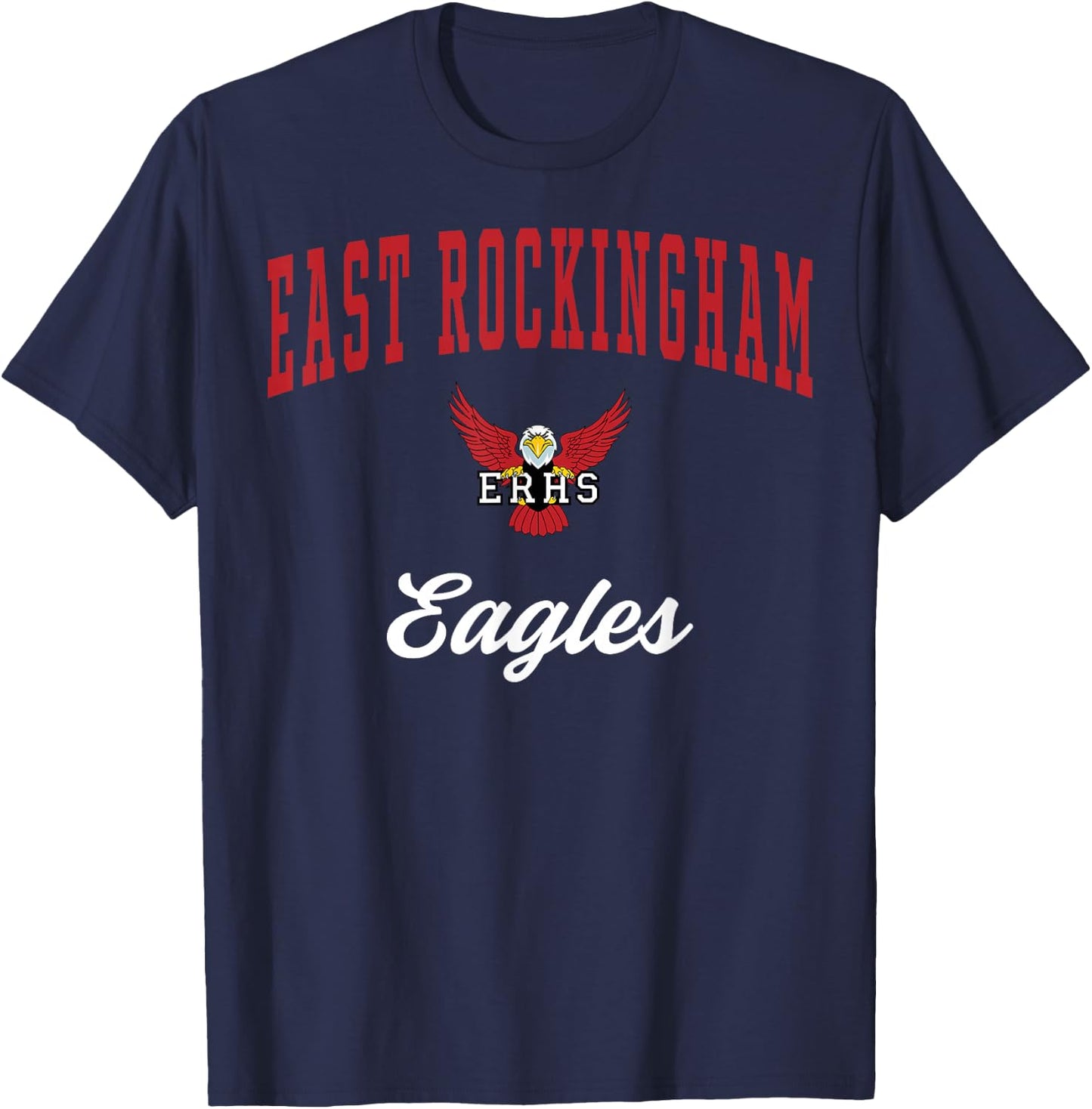 East Rockingham High School Eagles C3 T-Shirt - T-Shirt | Navy