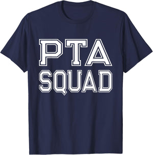 Fun PTA Squad Parent Teacher Organization Association Gift T-Shirt - T-Shirt | Navy