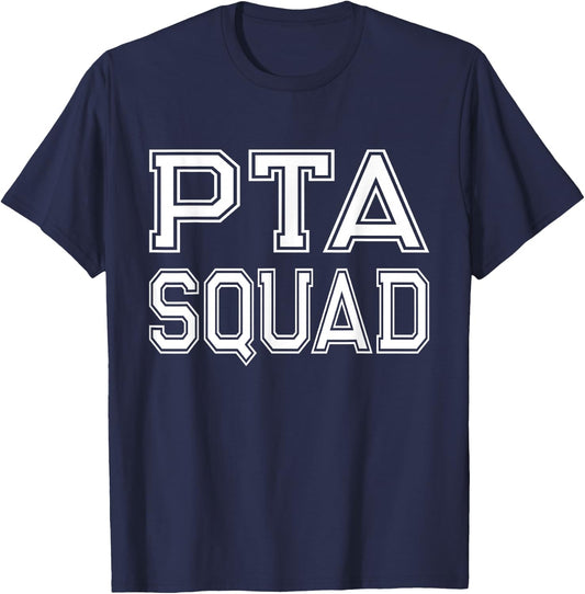 Fun PTA Squad Parent Teacher Organization Association Gift T-Shirt - T-Shirt | Navy