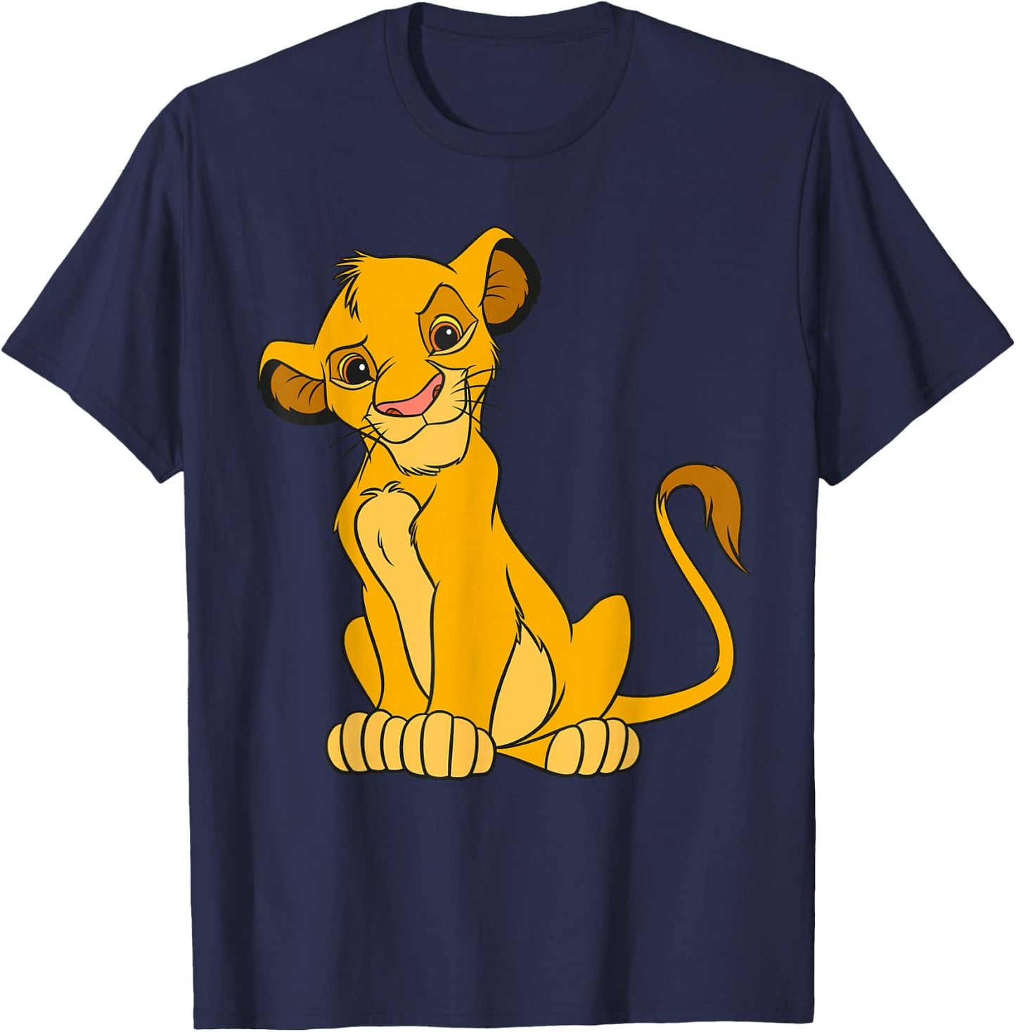 Disney The Lion King Young Simba Sitting Up T-Shirt - T-Shirt | Navy
