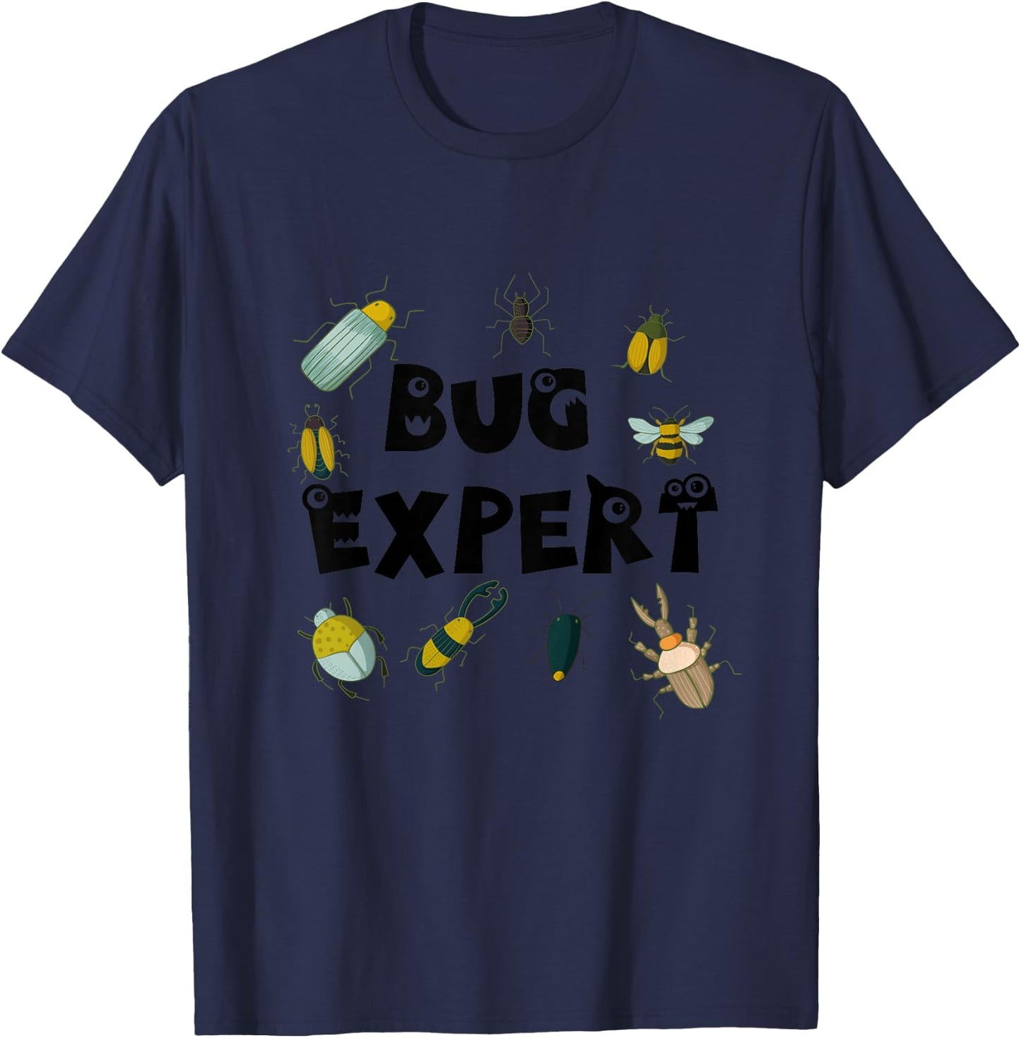 Bug Expert, Bug Collector for Boy's and Girl's Shirt T-Shirt - T-Shirt | Navy