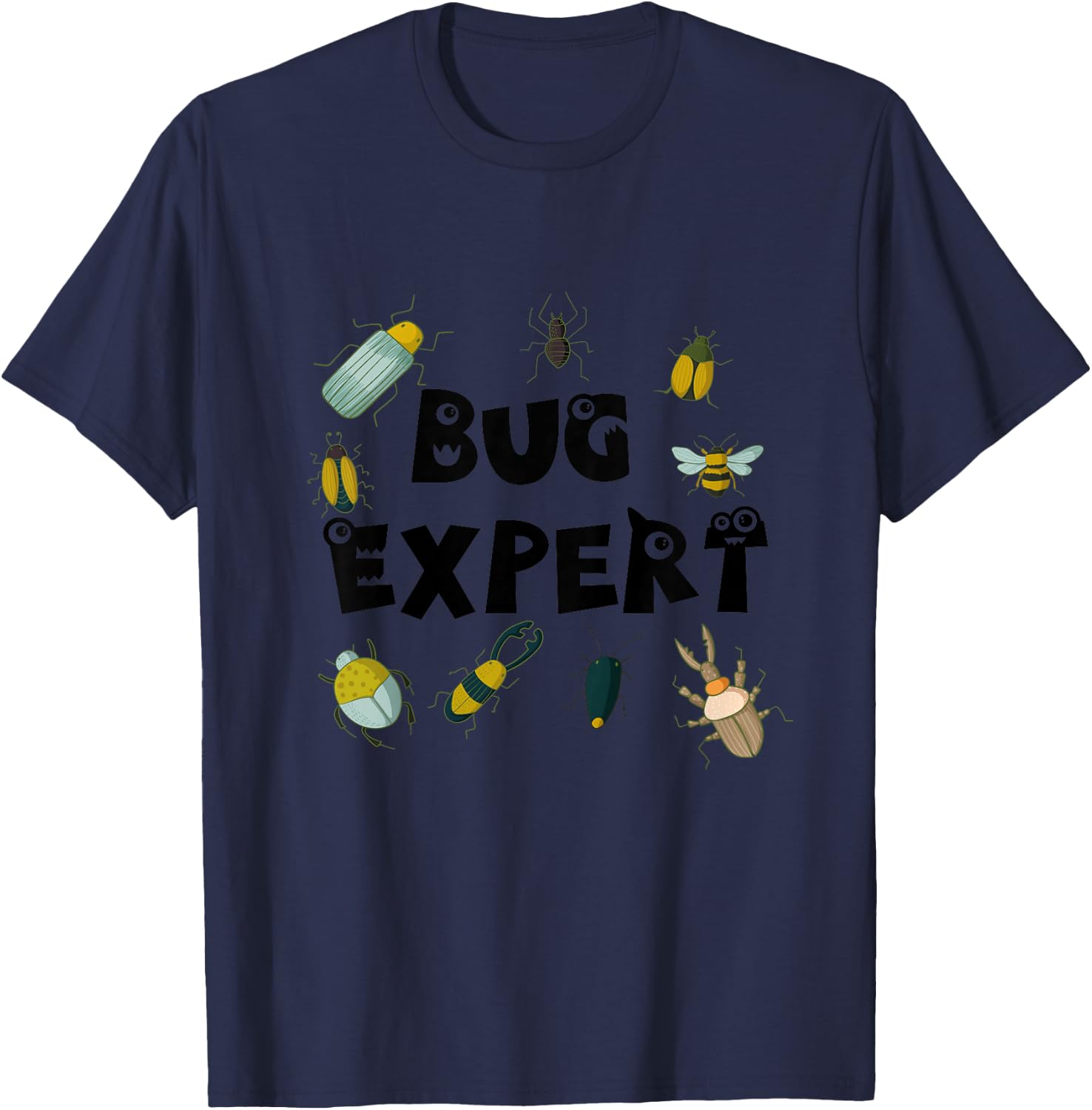 Bug Expert, Bug Collector for Boy's and Girl's Shirt T-Shirt - T-Shirt | Navy