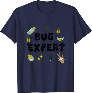 Bug Expert, Bug Collector for Boy's and Girl's Shirt T-Shirt - T-Shirt | Navy