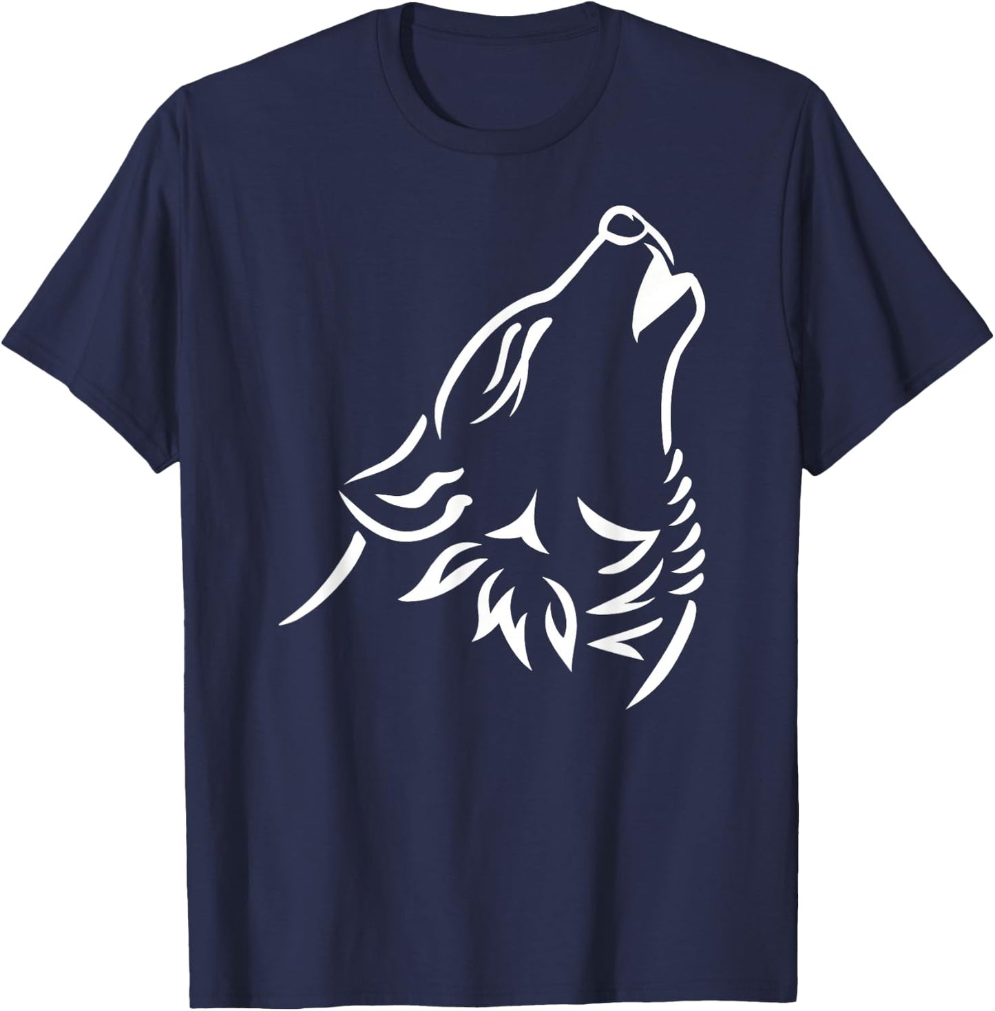 Howling Wolf T-Shirt - T-Shirt | Navy