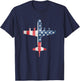 P-3 Orion American Flag Aviation Shirt T-Shirt - T-Shirt | Navy
