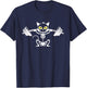 Cat Skeleton Deadlift Powerlifting T-Shirt - T-Shirt | Navy