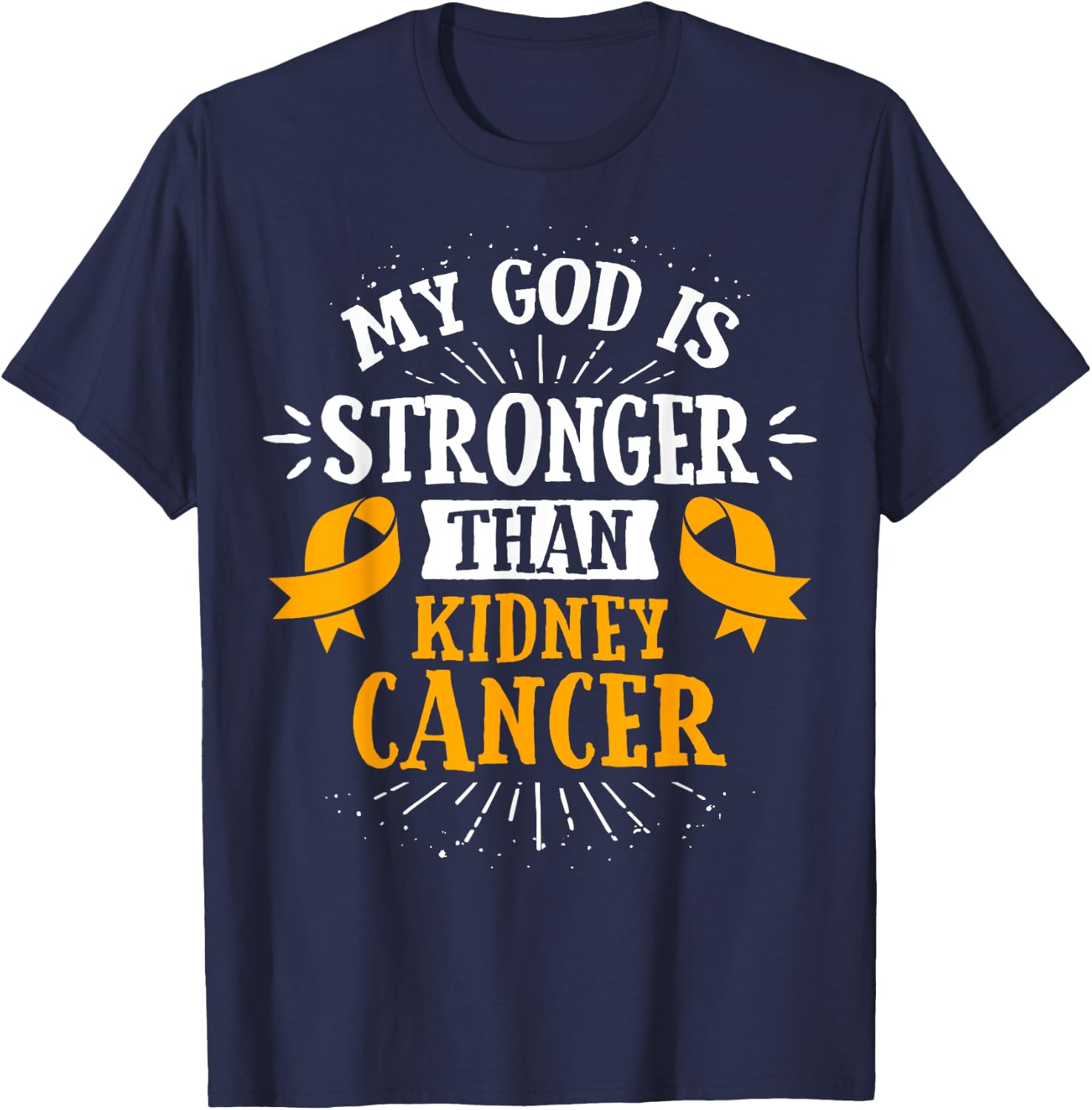 RCC - Renal Cell Carcinoma Awareness T-Shirt - T-Shirt | Navy