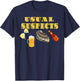 Raw Oysters Eating Oyster Party Usual Suspects Funny Saying T-Shirt - T-Shirt | Navy