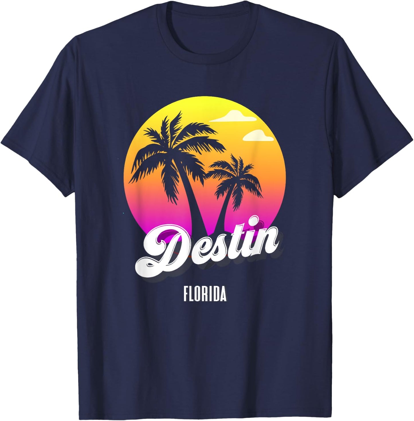 Destin Florida Beach City Native T-Shirt - T-Shirt | Navy