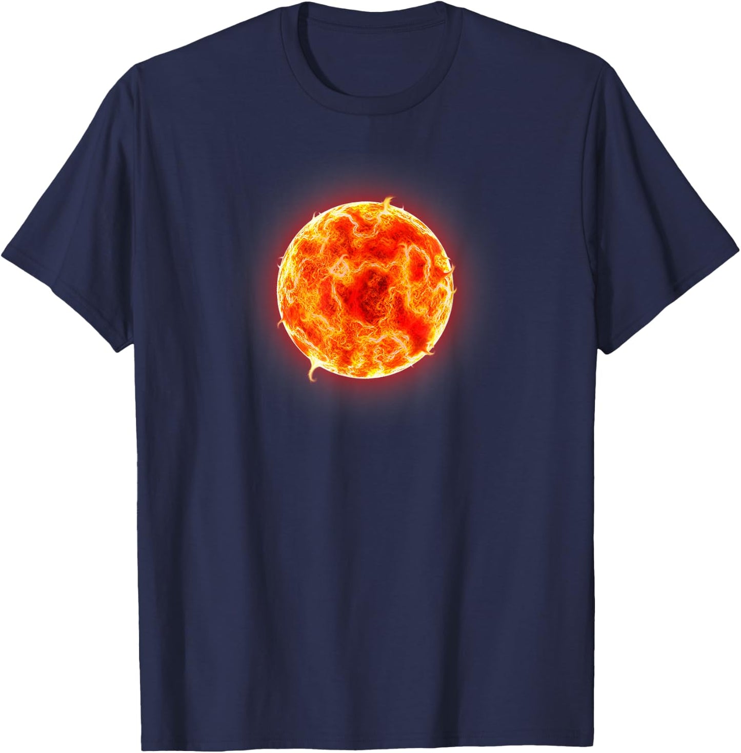 Solar Flare Nature Gas Sun Prominence Gift Solar T-Shirt - T-Shirt | Navy