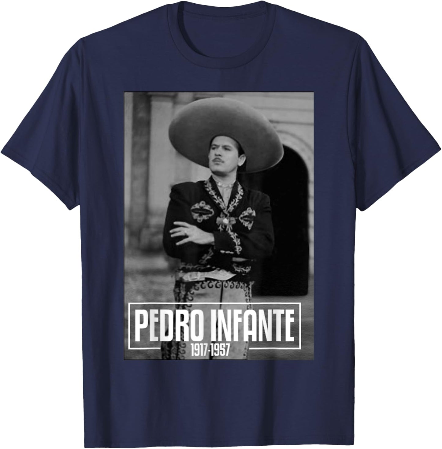 Pedro Infante Poster Shirt T-Shirt - T-Shirt | Navy