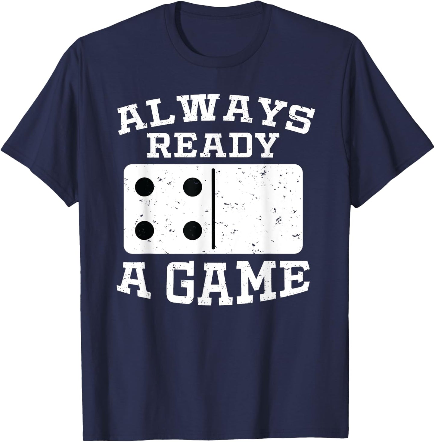 Domino Player Shirt Funny Dominoes Gift T-Shirt - T-Shirt | Navy