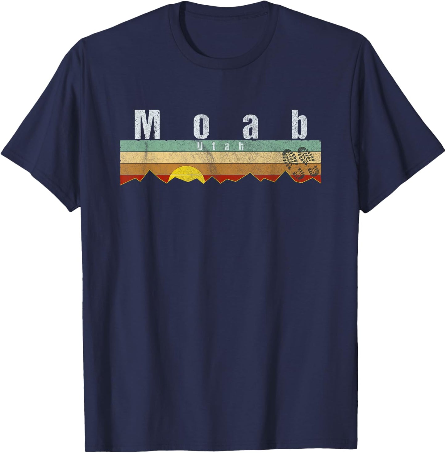 Moab, Utah - Vintage Moab Gift T-Shirt - T-Shirt | Navy