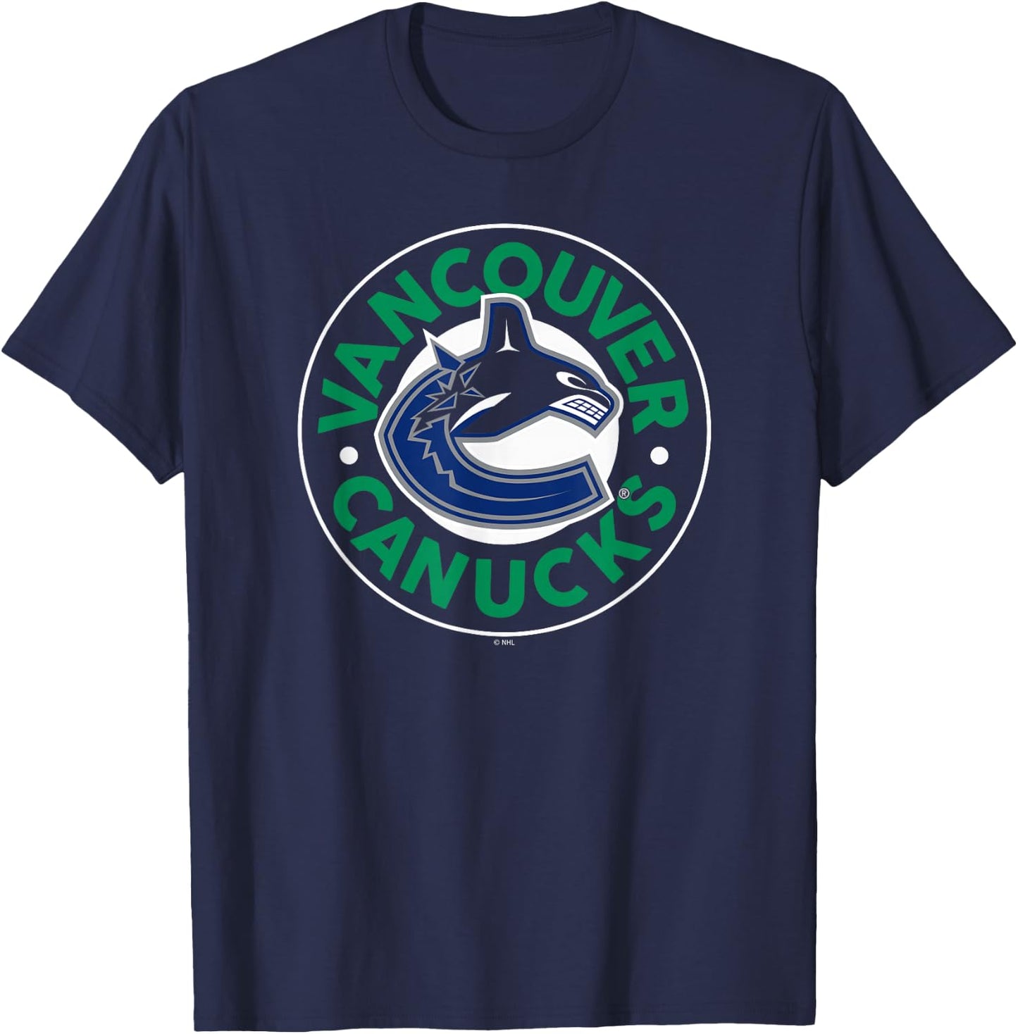 Vancouver Canucks Symbol Navy Blue Officially Licensed T-Shirt - T-Shirt | Navy
