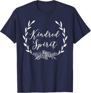 Kindred Spirit , Anne of Green Gables Quote Shirt T-Shirt - T-Shirt | Navy