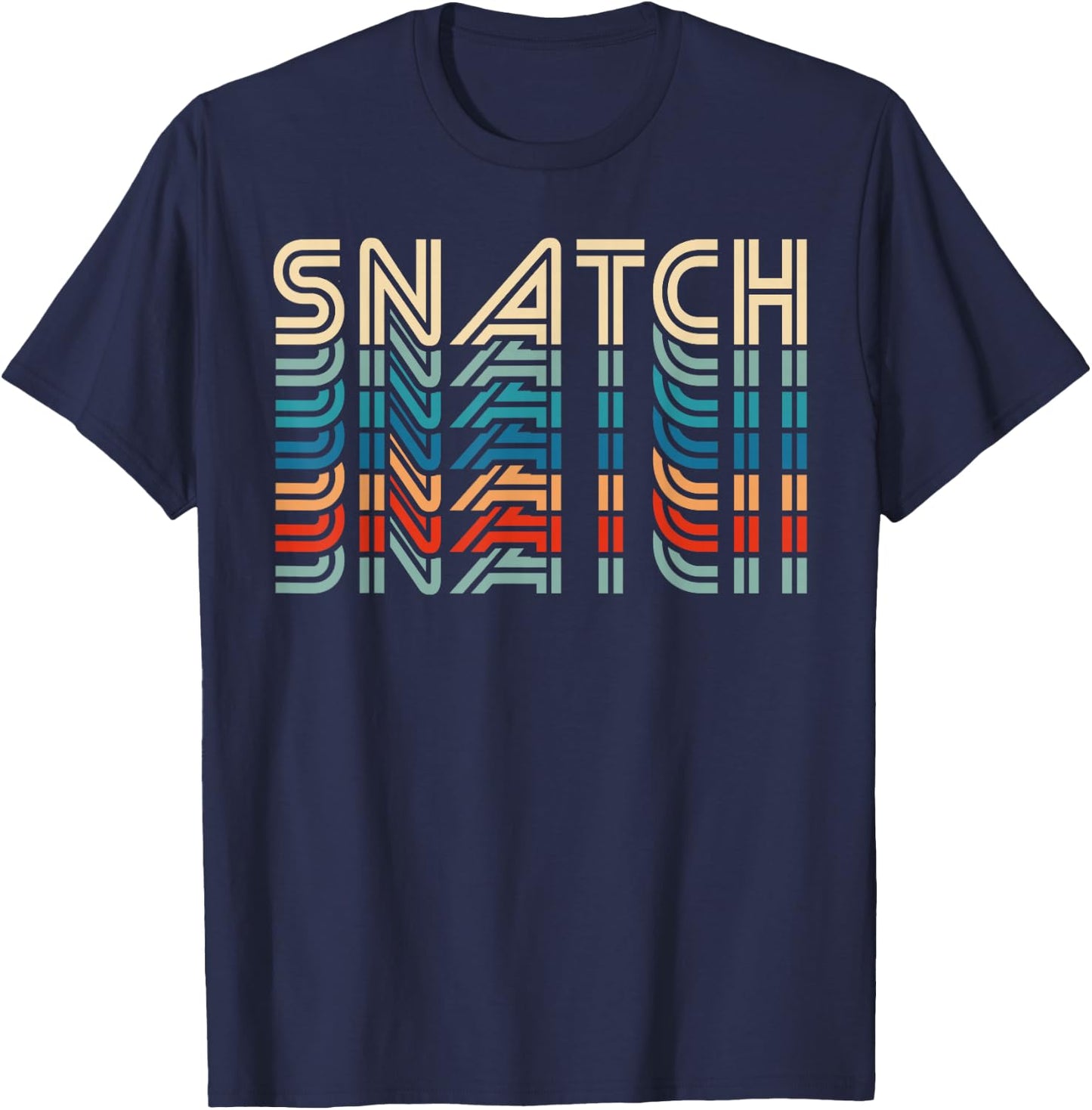 Snatch Retro Vintage Funny Fitness Workout Gym Exercise T-Shirt - T-Shirt | Navy