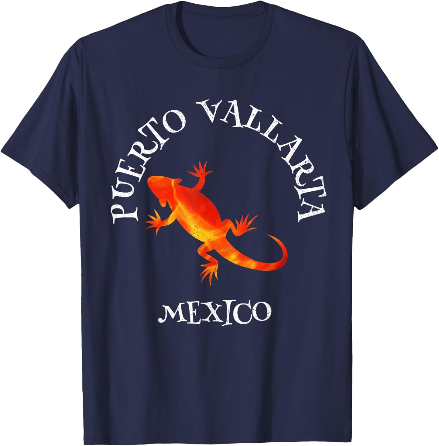 Iguanas Puerto Vallarta Mexico Beach Vacation T-Shirt - T-Shirt | Navy