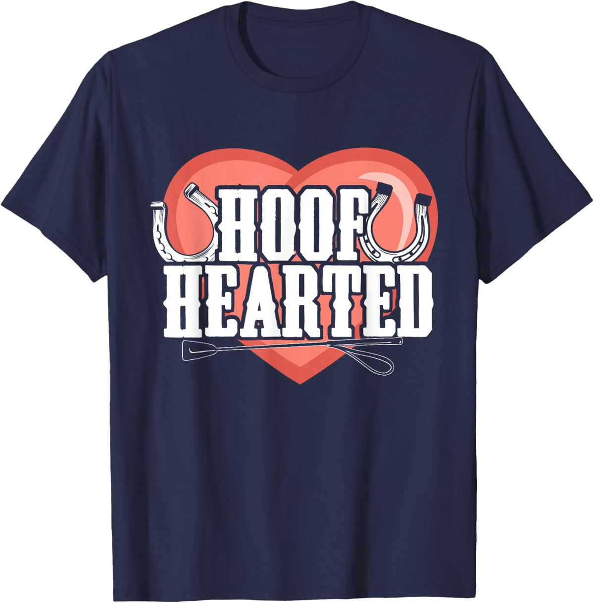 Horse Fans Hoof Hearted T-Shirt - T-Shirt | Navy