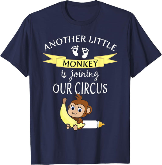 Another Baby Announcement Pregnancy 2 3 Second Child Reveal T-Shirt - T-Shirt | Navy