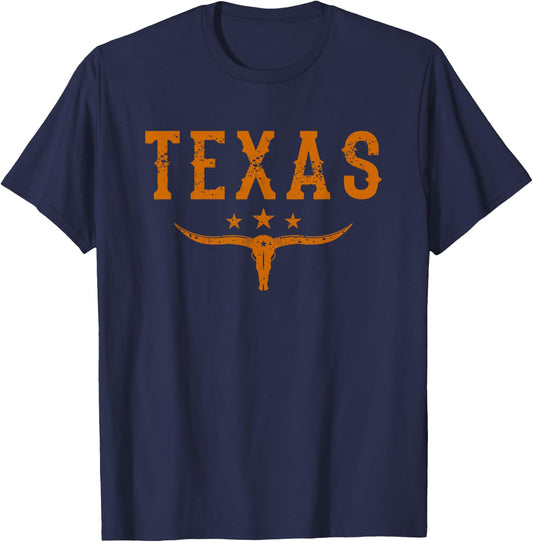 Distressed Texas State T-Shirt - T-Shirt | Navy