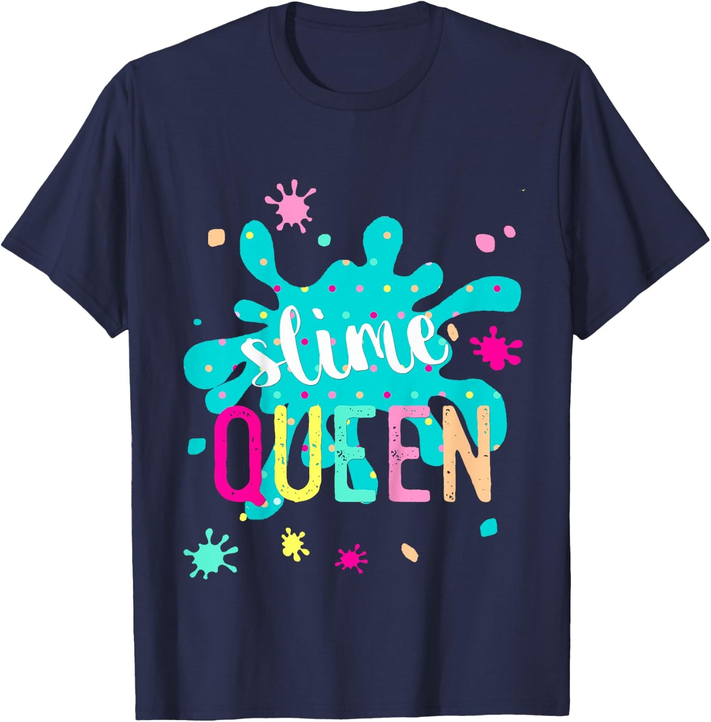 Kids Slime Queen Youth T-Shirt - T-Shirt | Navy