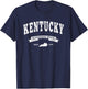 Vintage Kentucky Shirt Distressed - KY Bluegrass State T-Shirt - T-Shirt | Navy
