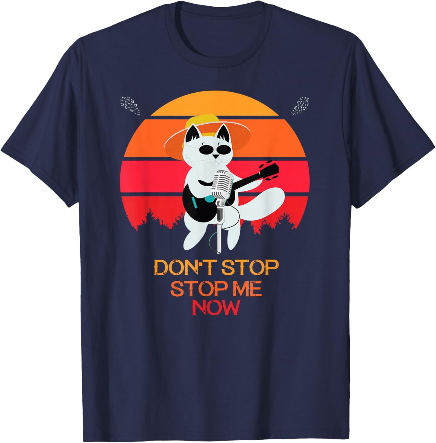 Cat Don't stop me now Cat funny T-Shirt - T-Shirt | Navy