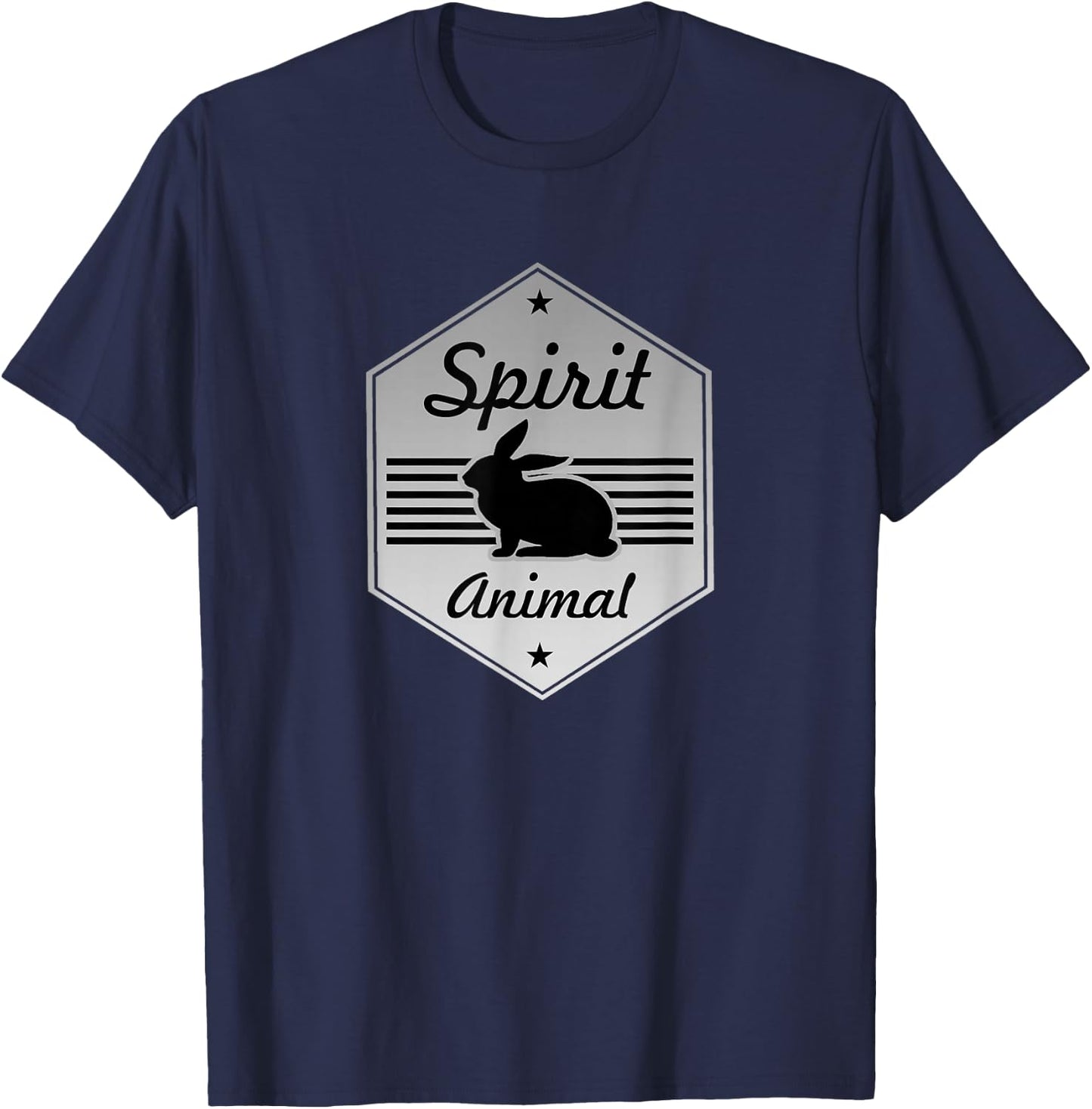 Rabbit My Spirit Animal Bunny Costume Design T-Shirt - T-Shirt | Navy