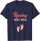 Running For Two Funny Pregnancy for Mom T-Shirt - T-Shirt | Navy