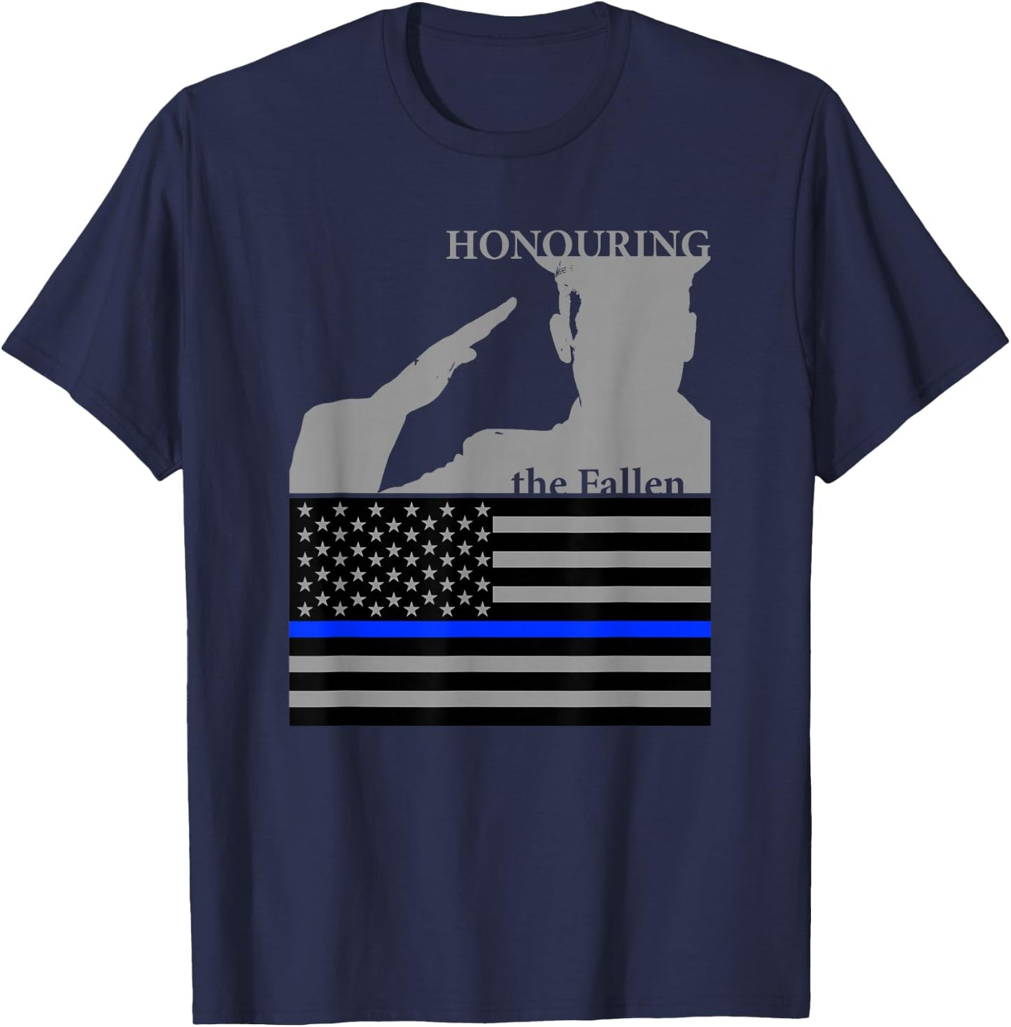 Police Officers Memorial Day | Honoring the Fallen T-Shirt - T-Shirt | Navy