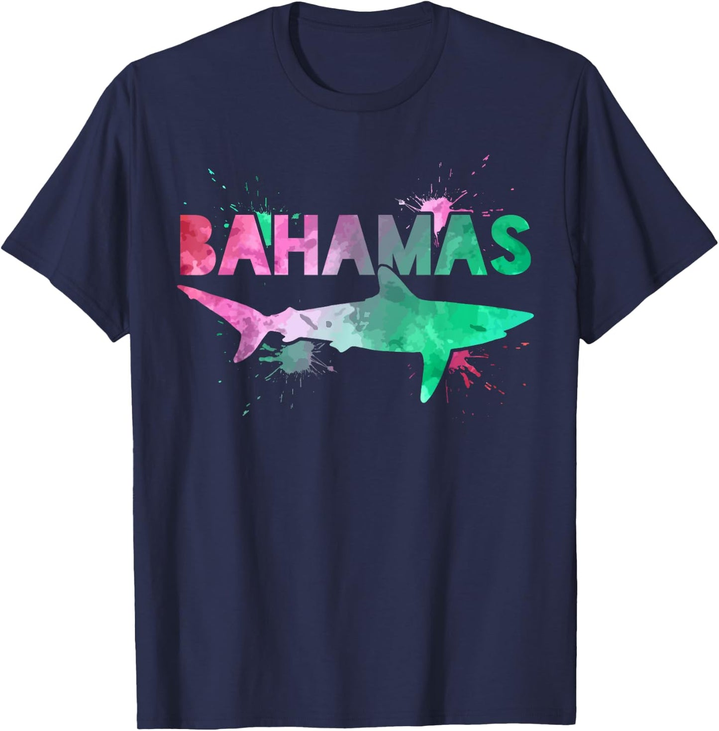 Bahamas Shark Diving Surfer Souvenir Gift T-Shirt - T-Shirt | Navy