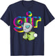 Invader Zim Gir Mask Off Colorful Power Stance Portrait T-Shirt - T-Shirt | Navy