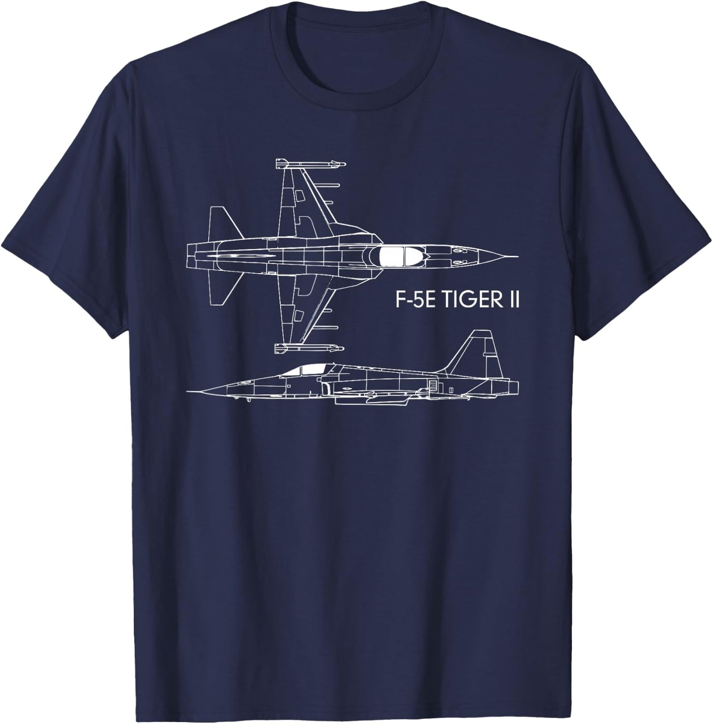 F-5E Tiger II Fighter Jet Plane Gift T-Shirt - T-Shirt | Navy
