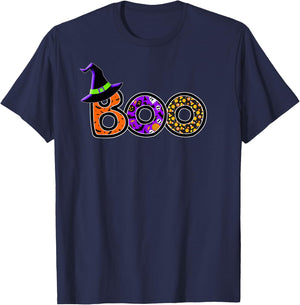 Halloween Trick Treat Boo T-Shirt - T-Shirt | Navy
