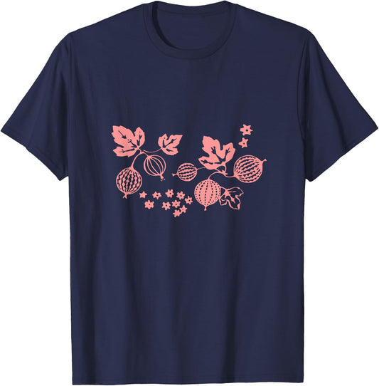 Vintage Pyrex Gooseberry, Pink Pyrex, Vintage Kitchen T-Shirt - T-Shirt | Navy