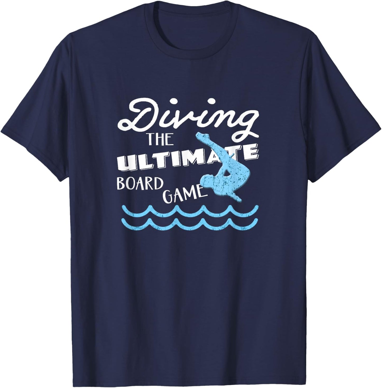 Funny Springboard Divers & Diving Board Game Boys Gift T-Shirt - T-Shirt | Navy