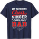Proud Choir Dad Of A Choir Member Choir Father T-Shirt - T-Shirt | Navy