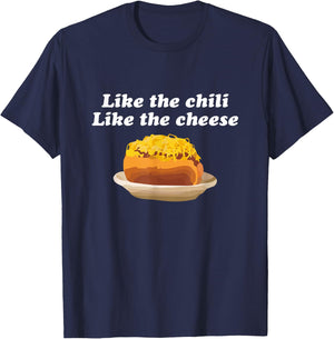 Cincy Gifts | Funny Cincinnati Chili Cheese Coney T-Shirt - T-Shirt | Navy
