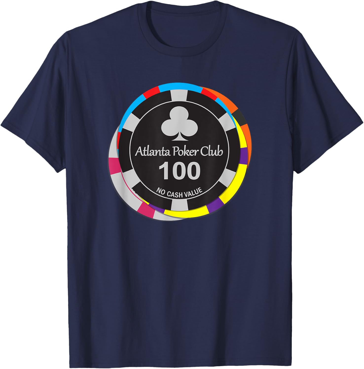 Atlanta Poker Club Big Stack T-Shirt - T-Shirt | Navy