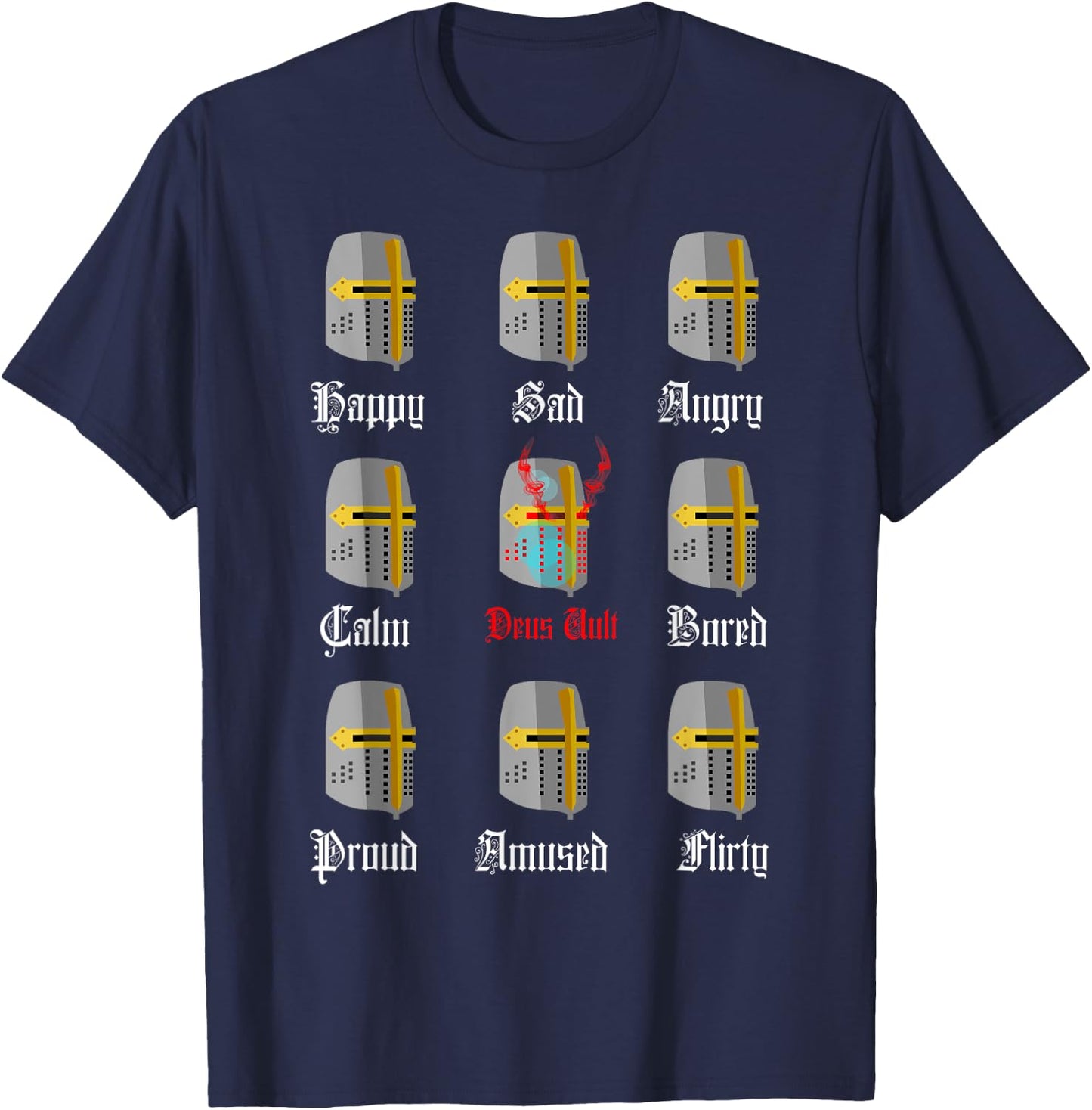 Knight Templar Moods T-Shirt - T-Shirt | Navy